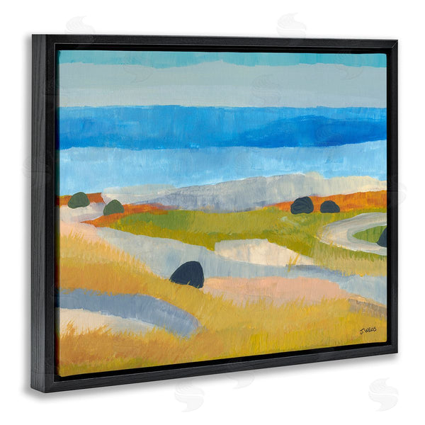 Stupell Industries Jan Weiss | Abstract Grassland & Beach Wall Art