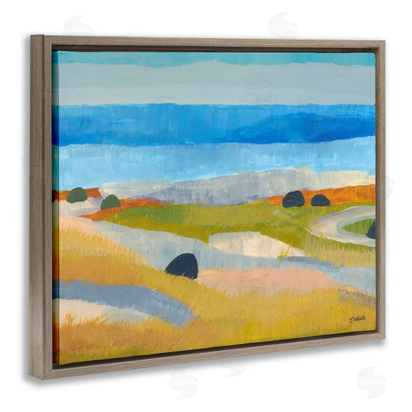 Stupell Industries Jan Weiss | Abstract Grassland & Beach Wall Art