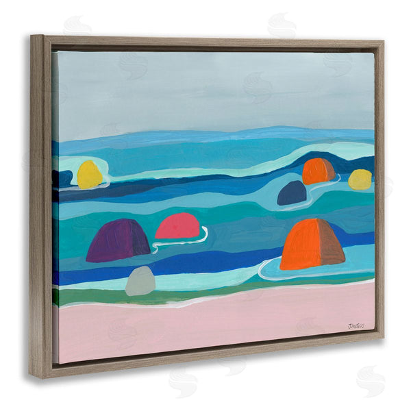 Stupell Industries Jan Weiss | Buoy Floating Ocean Waves Wall Art