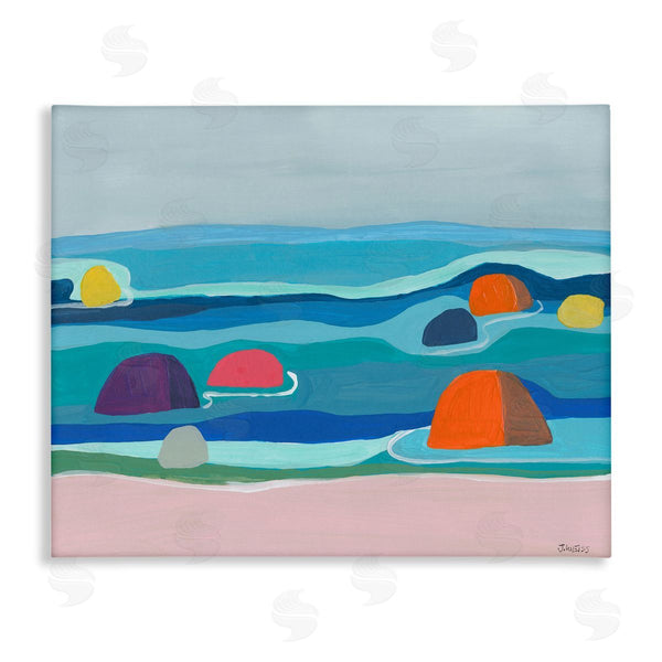 stupell industries Jan Weiss | Buoy Floating Ocean Waves Wall Art