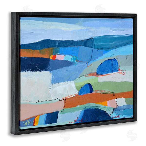 Stupell Industries Jan Weiss | Expressive Colorfield Landscape