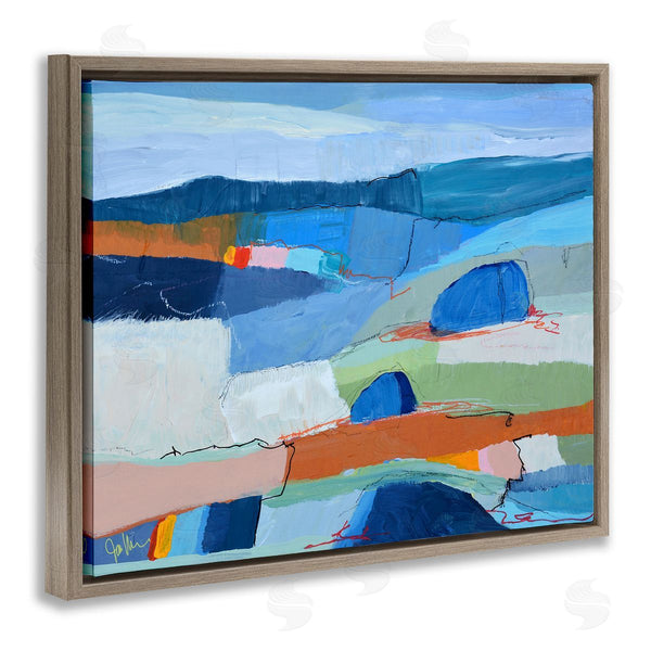 Stupell Industries Jan Weiss | Expressive Colorfield Landscape