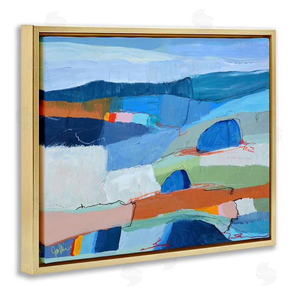Stupell Industries Jan Weiss | Expressive Colorfield Landscape