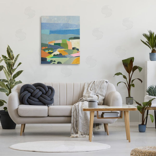 Stupell Industries Jan Weiss | Farmland Shapes Abstraction Wall Art