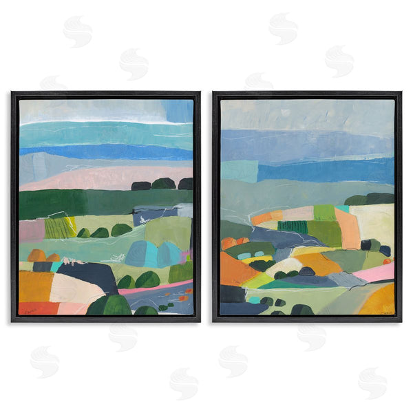 Stupell Industries Jan Weiss | Modern Farmland & River Wall Art