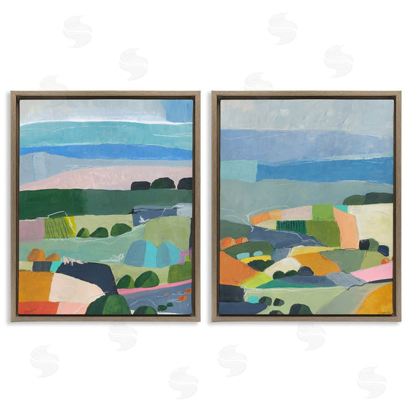 Stupell Industries Jan Weiss | Modern Farmland & River Wall Art