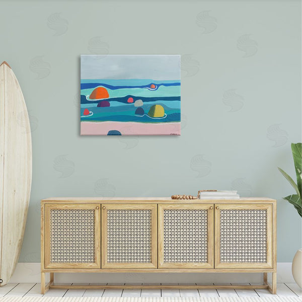 Stupell Industries Jan Weiss | Modern Floating Beach Buoys Wall Art