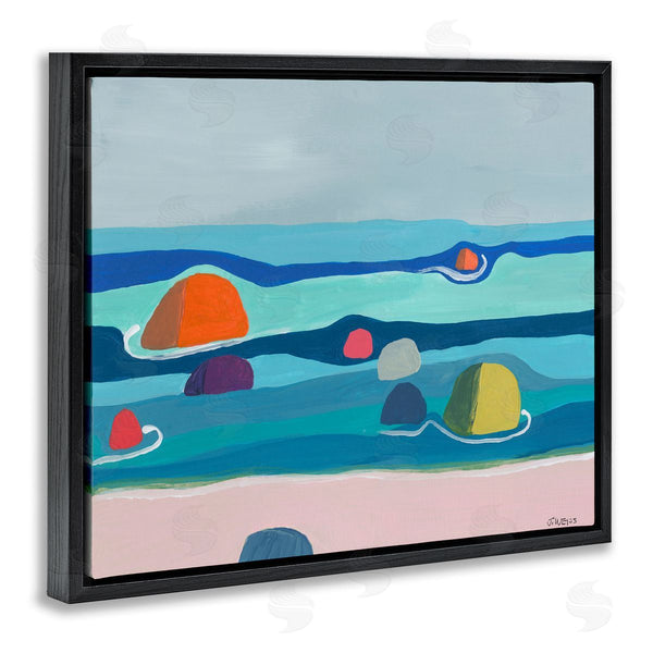Stupell Industries Jan Weiss | Modern Floating Beach Buoys Wall Art
