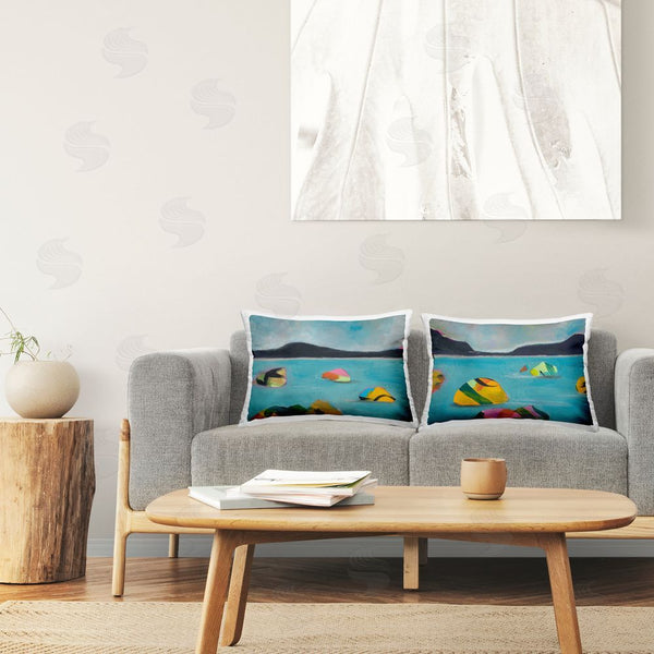 Stupell Industries Jan Weiss | Modern Hued Ocean Views