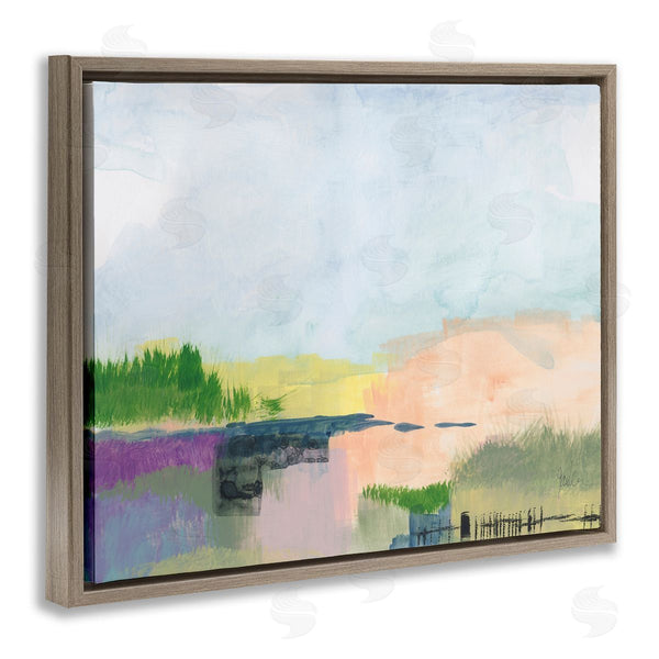 Stupell Industries Jan Weiss | Rural Pastel Landscape Comforting Farmland Hills Scenery Wall Art