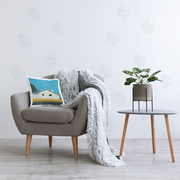 Stupell Industries Jan Weiss | Sunkissed Suburbia House Throw Pillow