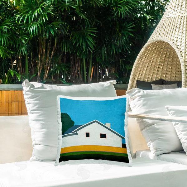 Stupell Industries Jan Weiss | Sunkissed Suburbia House Throw Pillow
