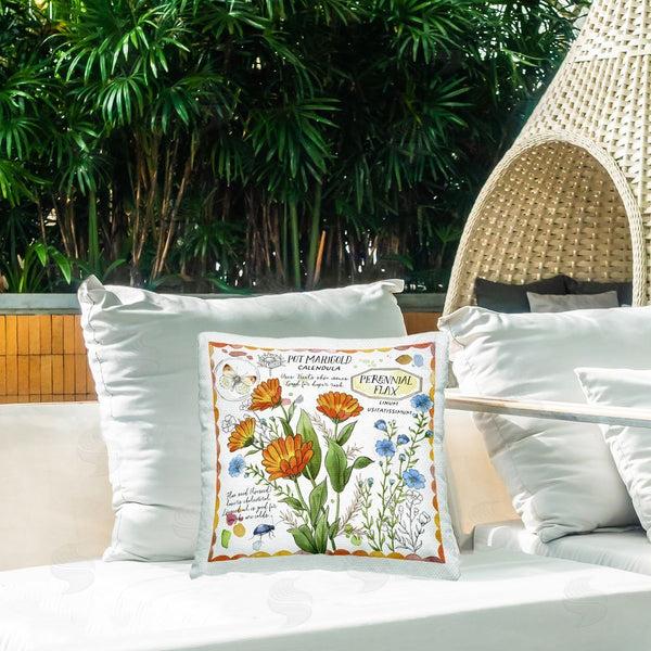 Stupell Industries Jane Maday | Country Herb Uses Printed Throw Pillow