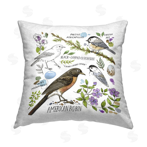 Stupell Industries Jane Maday | Local Bird Watching Printed Throw Pillow