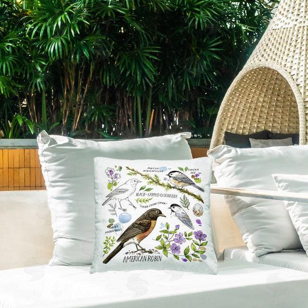 Stupell Industries Jane Maday | Local Bird Watching Printed Throw Pillow