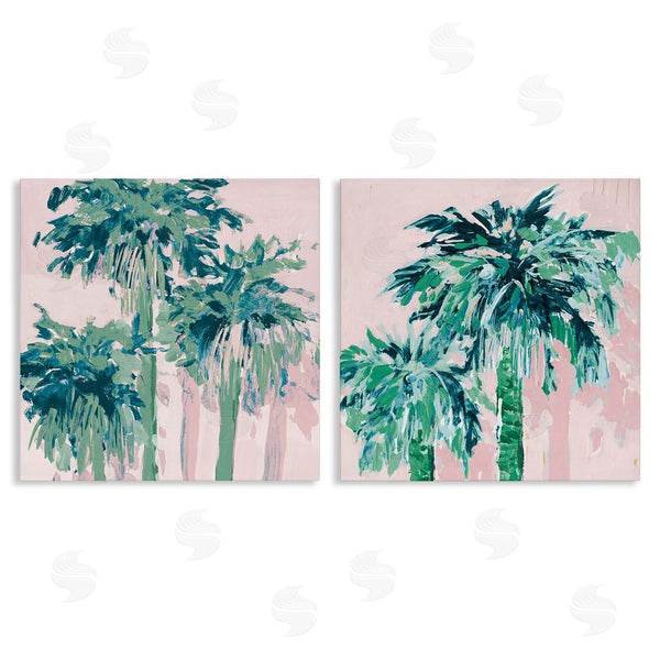 stupell industries Jane Slivka | Abstract Palms on Pink Wall Art