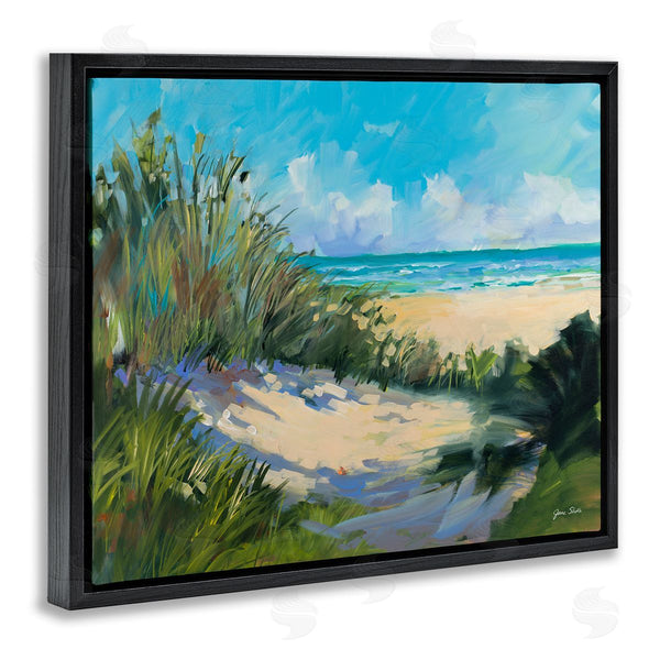 Stupell Industries Jane Slivka | Beach Sand Dune Under Sunny Blue Sky Landscape Wall Art
