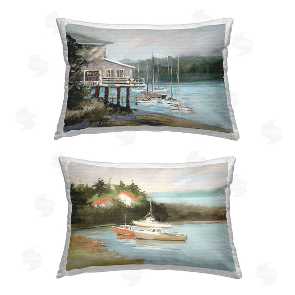 Stupell Industries Jane Slivka | Boat Lakeshore Landscape