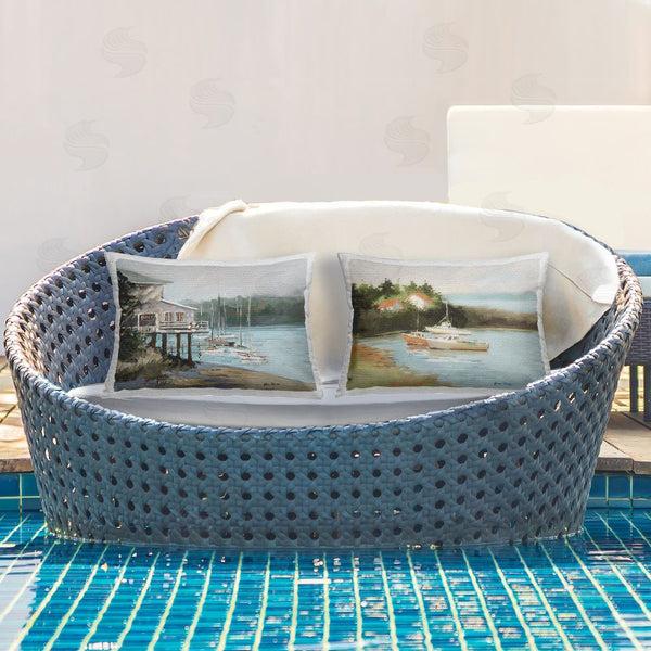 Stupell Industries Jane Slivka | Boat Lakeshore Landscape
