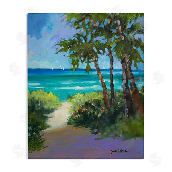 stupell industries Jane Slivka | Caribbean Beach View Wall Art