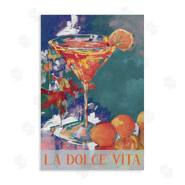 stupell industries Jane Slivka | Citrus Cocktail on Blue Wall Art