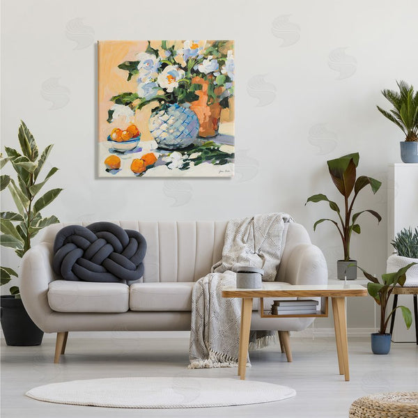 Stupell Industries Jane Slivka | Contemporary Oranges And Spring Florals Table Still Life Wall Art