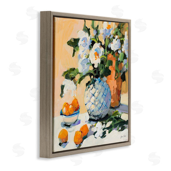 Stupell Industries Jane Slivka | Contemporary Oranges And Spring Florals Table Still Life Wall Art