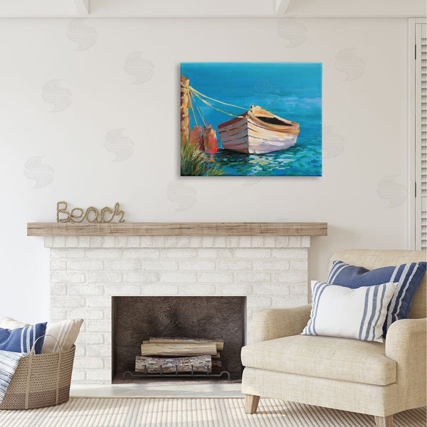 Stupell Industries Jane Slivka | Docked Boat In Lake Wall Art