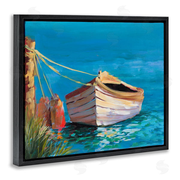 Stupell Industries Jane Slivka | Docked Boat In Lake Wall Art