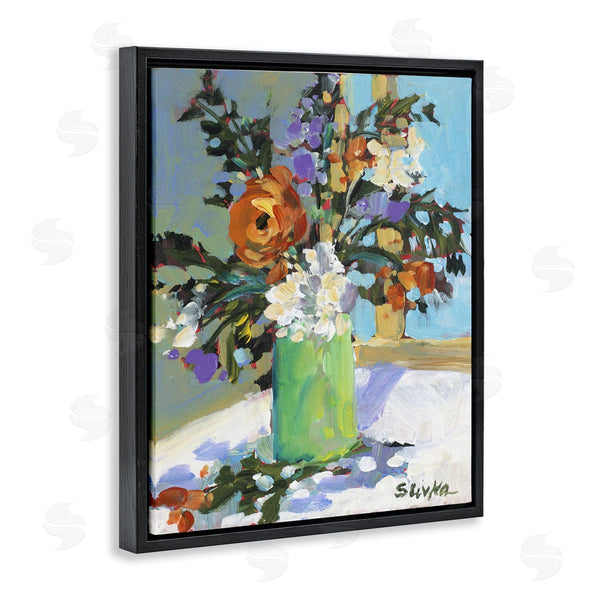 Stupell Industries JANE SLIVKA | Florals In Green Vase