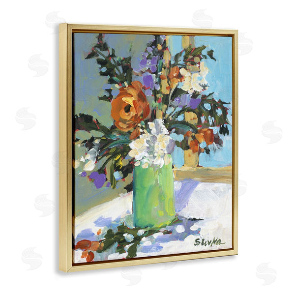 Stupell Industries JANE SLIVKA | Florals In Green Vase