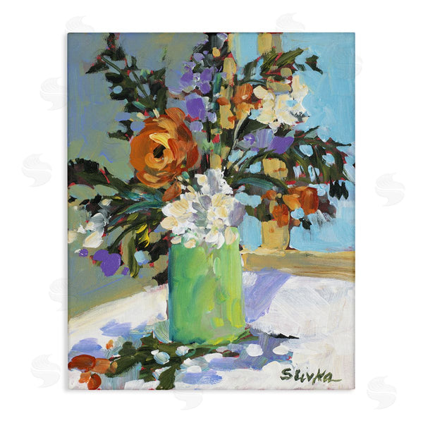 stupell industries JANE SLIVKA | Florals in Green Vase