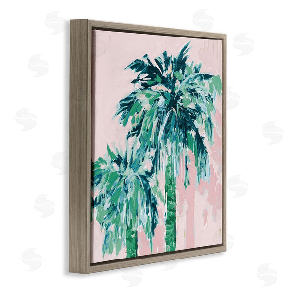 Stupell Industries Jane Slivka | Modern Green & Pink Palms Wall Art
