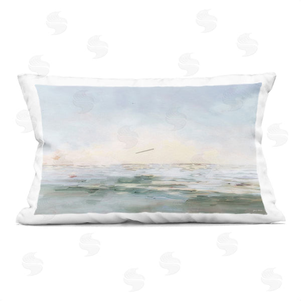 stupell industries JANE SLIVKA | Ocean Horizon Abstract Coast Printed Throw Pillow