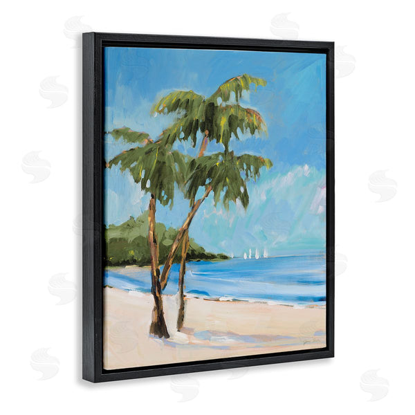 Stupell Industries Jane Slivka | Palm Trees Beach Landscape Wall Art