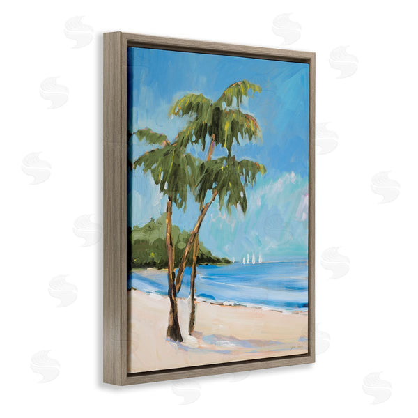 Stupell Industries Jane Slivka | Palm Trees Beach Landscape Wall Art