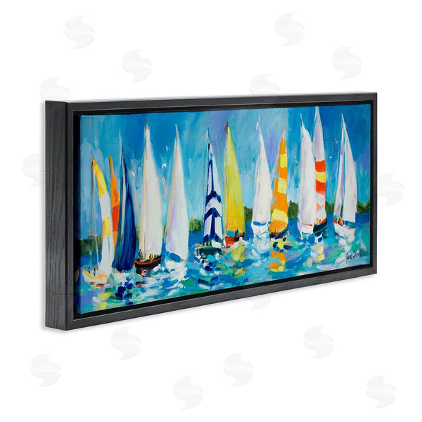 Stupell Industries Jane Slivka | Regatta Sailboat Fleet Wall Art