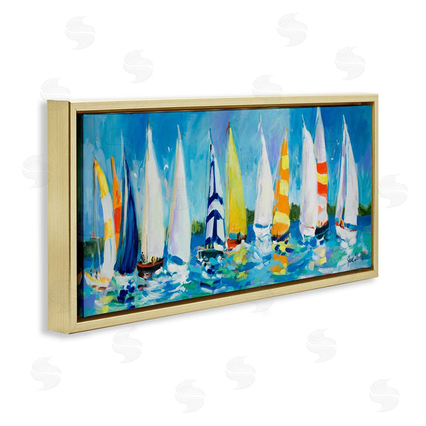 Stupell Industries Jane Slivka | Regatta Sailboat Fleet Wall Art