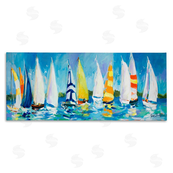 stupell industries Jane Slivka | Regatta Sailboat Fleet Wall Art
