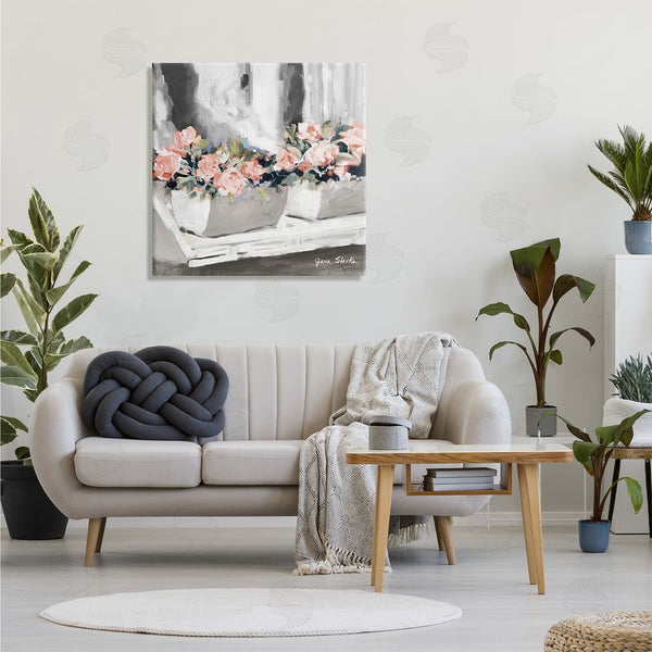 Stupell Industries Jane Slivka | Soft Pink Roses Abstract Florals On Delicate Edge Wall Art