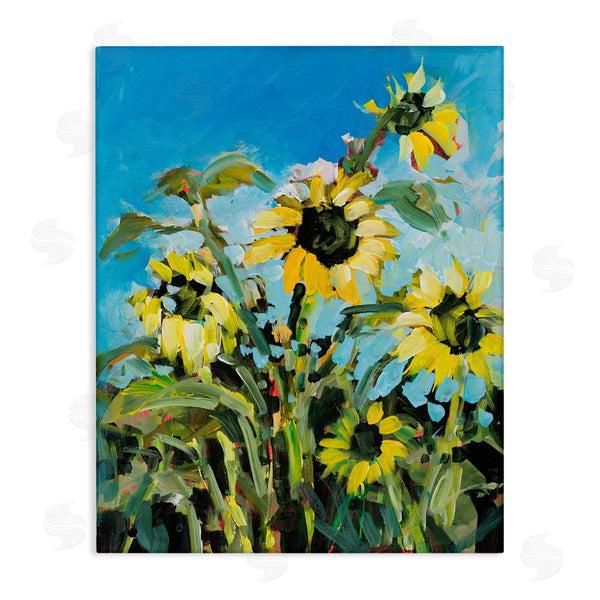 stupell industries Jane Slivka | Summer Sky Sunflower Field Contemporary Farm Florals Wall Art