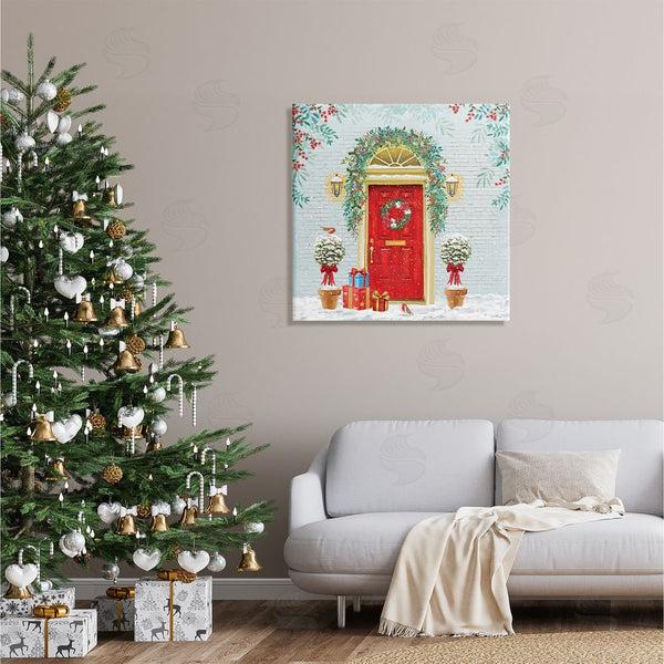Stupell Industries Jane Sunner | Winter Doorway Christmas Gifts Wall Art
