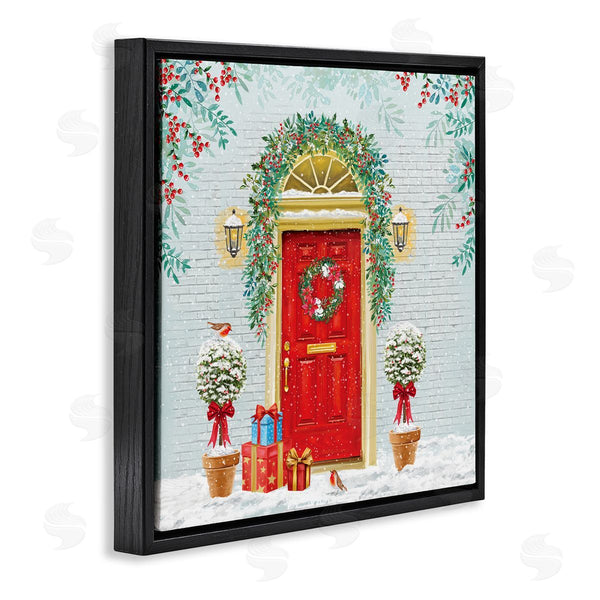 Stupell Industries Jane Sunner | Winter Doorway Christmas Gifts Wall Art