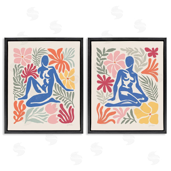 Stupell Industries Janelle Penner | Abstract Garden Female Figure Wall Art