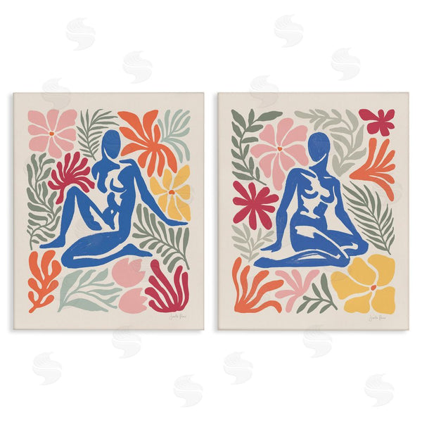 stupell industries Janelle Penner | Abstract Garden Female Figure Wall Art