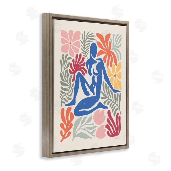 Stupell Industries Janelle Penner | Abstract Garden With Nude Wall Art