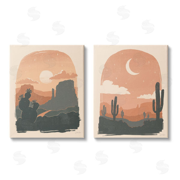 stupell industries Janelle Penner | Contemporary Desert Scene Silhouette Wall Art