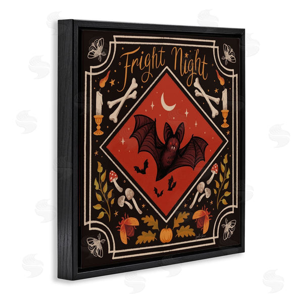 Stupell Industries Janelle Penner | Fright Night Bat & Botanicals Wall Art