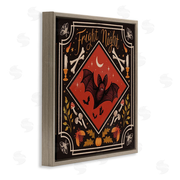 Stupell Industries Janelle Penner | Fright Night Bat & Botanicals Wall Art
