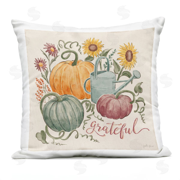Stupell Industries Janelle Penner | Gratitude & Sunflowers Printed Throw Pillow